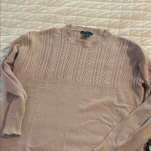 Faith & Zoe Women's Crewneck Sweater - Light Pink